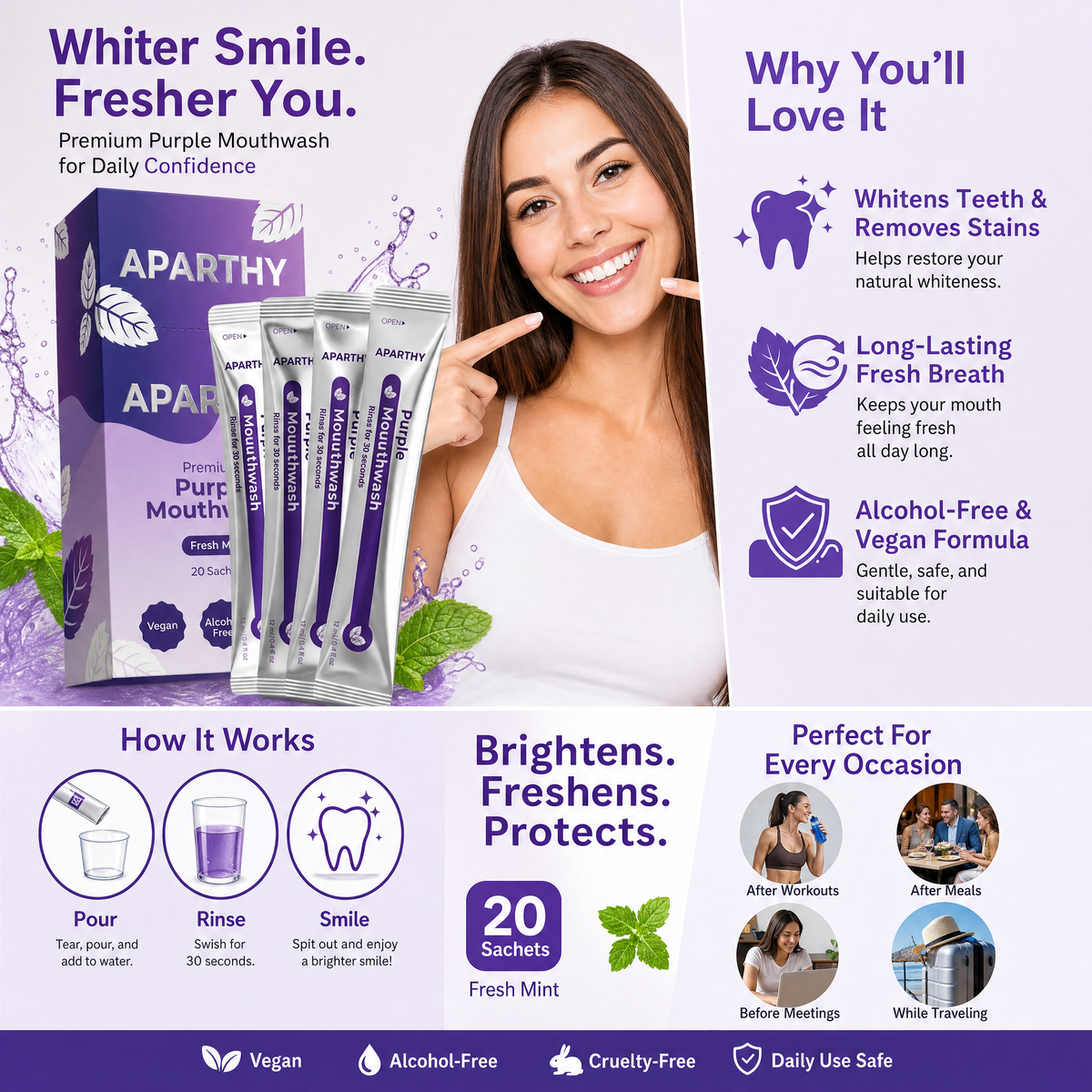 Purple Mouthwash